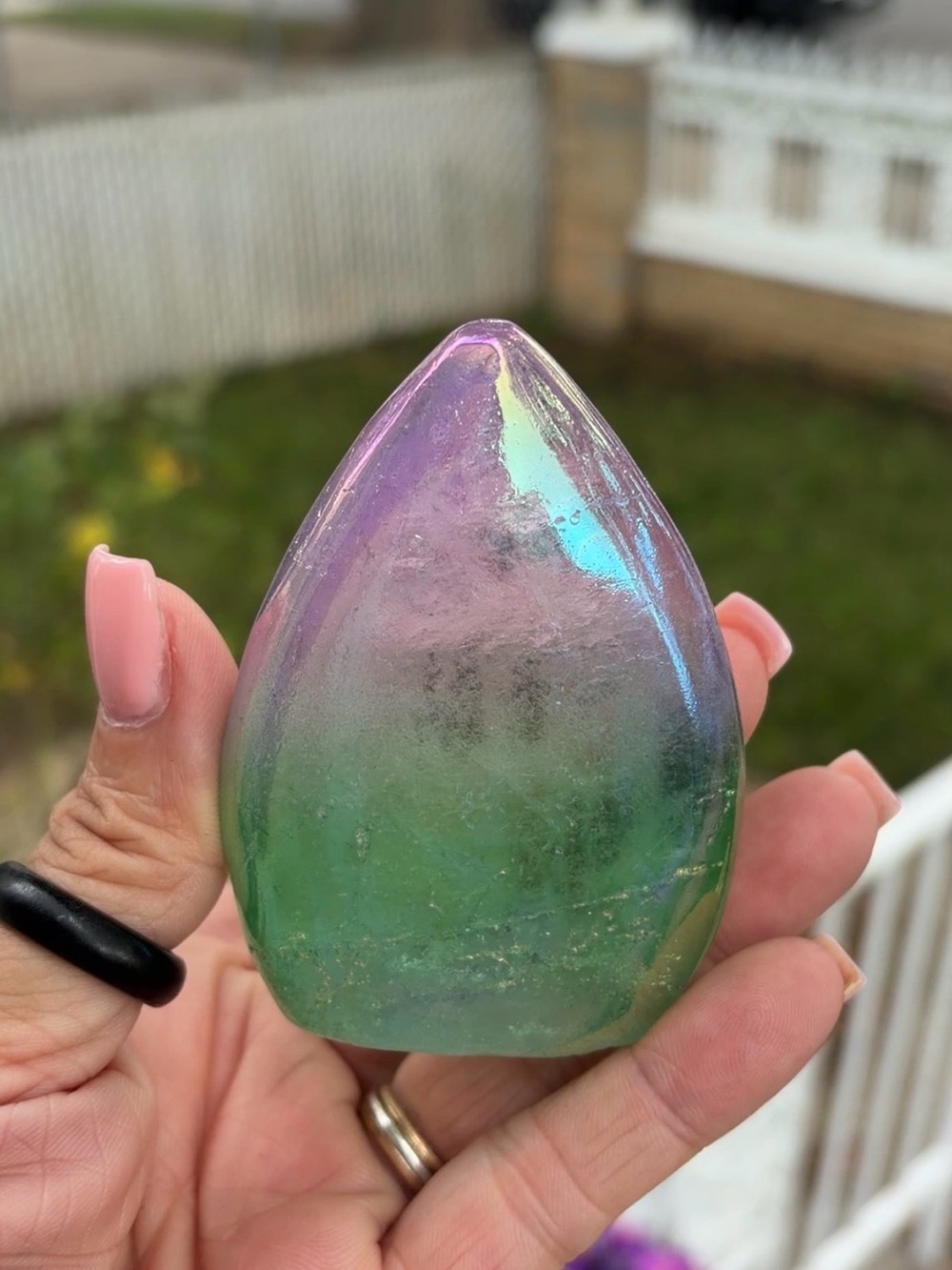 Angel Aura Quartz Freeform - Picture 7 of 12